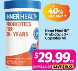 Your Discount Chemist Inner Health* Probiotic 50+ offer