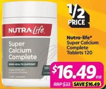 Your Discount Chemist Nutra-life* Super Calcium Complete offer