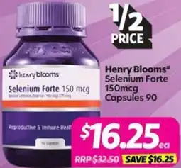 Your Discount Chemist Henry Blooms" Selenium Forte offer