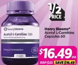 Your Discount Chemist Henry Blooms" Acetyl L-Carnitine offer