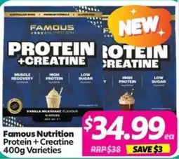 Your Discount Chemist Famous Nutrition Protein + Creatine offer