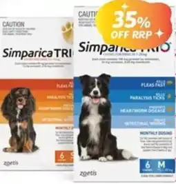Your Discount Chemist Simparica Trio offer
