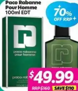 Your Discount Chemist Paco Rabanne Pour Homme offer