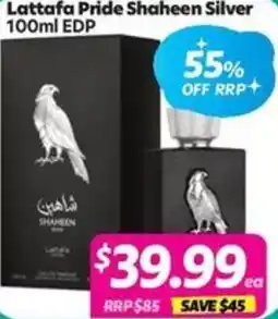Your Discount Chemist Lattafa Pride Shaheen Silver offer