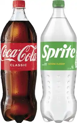 Coles Coca-Cola, Fanta or Sprite Soft Drink 1.25 Litre offer