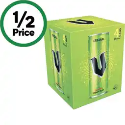 Woolworths V Energy Drink 4 x 250ml offer
