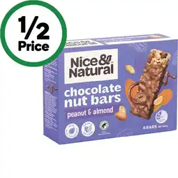 Woolworths Nice & Natural Nut Bars 180-192g Pk 6 offer