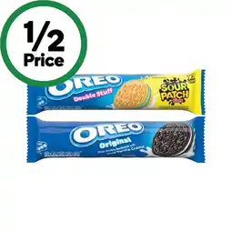 Woolworths Oreo or Oreo Double Stuff Cookies 128-131g offer