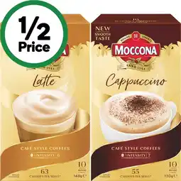Woolworths Moccona Coffee Sachets Pk 8-10 offer