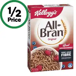 Woolworths Kellogg’s All Bran Cereal 530g offer