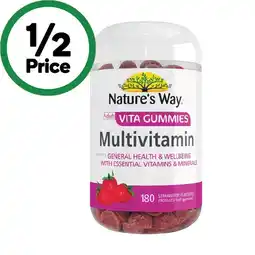 Woolworths Nature’s Way Adult Vita Gummies Multivitamin Pk 180 offer