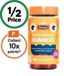 Woolworths Little Swisse Multivitamin Gummies Pk 100 offer
