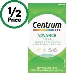Woolworths Centrum Advance Adult Tablets Pk 120 offer