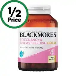 Woolworths Blackmores Pregnancy & Breast-Feeding Gold Capsules Pk 120 offer