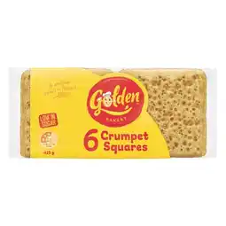 Woolworths Golden Crumpet Squares 425g Pk 6 offer