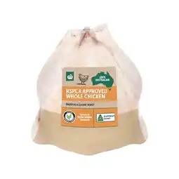Woolworths Australian Fresh Whole Plain RSPCA Approved Chicken offer