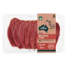 Woolworths Australian Beef Sizzle Steak 400g offer