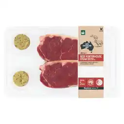 Woolworths Australian Beef Porterhouse Steak & Butter 400g offer