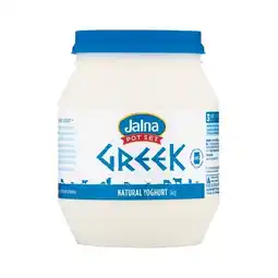 Woolworths Jalna Pot Set Greek Style Natural Yoghurt 1 kg – From the Fridge offer