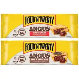 Woolworths Four’N Twenty Angus Pie 700g Pk 4 offer