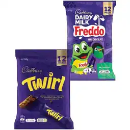 Woolworths Cadbury Chocolate Share Packs 120-180g offer