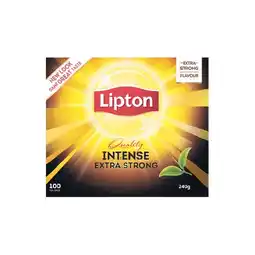 Woolworths Lipton Quality Intense Black Tea Bags Pk 100 offer