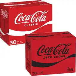 Coles Coca-Cola Soft Drink 30x375mL offer