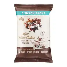 Woolworths Table Of Plenty Mini Rice Cakes 84g x Pk 6 β From the Health Food Aisle offer