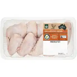Woolworths Australian Fresh RSPCA Approved Chicken Wings Bulk Pack – From the Meat Dept offer