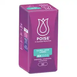 Woolworths Poise Liners Extra Long Pk 22 offer