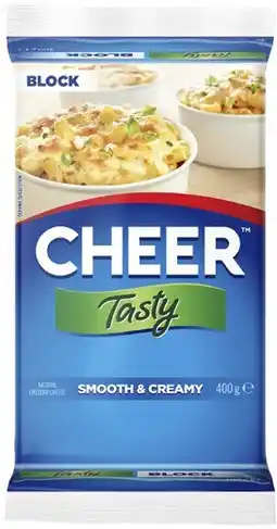 Coles Cheer Cheese Block 400g offer