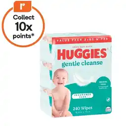 Woolworths Huggies Baby Wipes Pk 3 x 80 offer