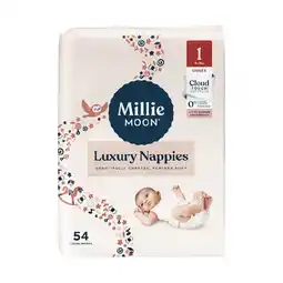 Woolworths Millie Moon Luxury Nappies Pk 26-54 offer