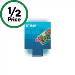 Woolworths Smash Reusable Meal Prep Containers Pk 5 offer