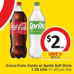 Coles Coca-Cola, Fanta or Sprite Soft Drink offer