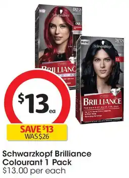 Coles Schwarzkopf Brilliance Colourant offer