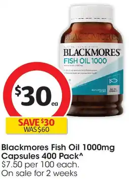 Coles Blackmores Fish Oil offer