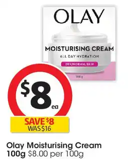 Coles Olay Moisturising Cream offer