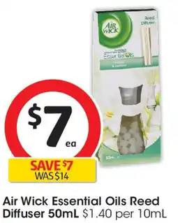 Coles Air Wick Essential Oils Reed Diffuser offer