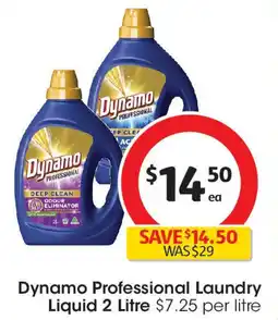 Coles Dynamo Professional Laundry Liquid offer