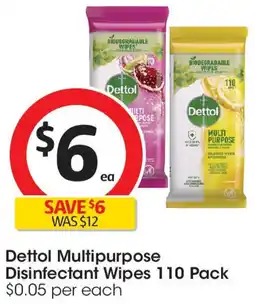 Coles Dettol Multipurpose Disinfectant Wipes offer