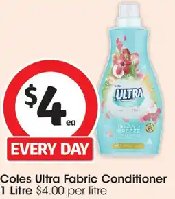 Coles Coles Ultra Fabric Conditioner offer
