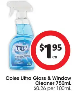 Coles Coles Ultra Glass & Window Cleaner offer