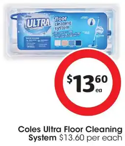 Coles Coles Ultra Floor Cleaning System offer