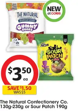 Coles The Natural Confectionery Co. or Sour Patch offer