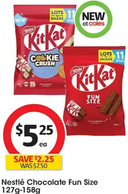 Coles Nestlé Chocolate Fun Size offer