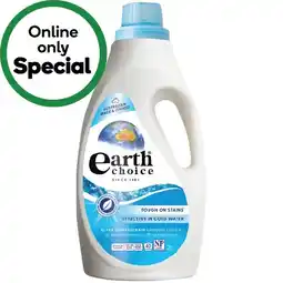 Woolworths Earth Choice Concentrated Laundry Liquid 2 Litre offer