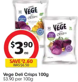 Coles Vege Deli Crisps offer