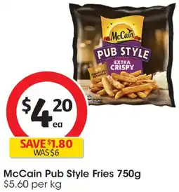 Coles McCain Pub Style Fries offer