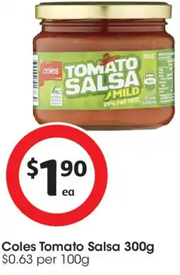 Coles Coles Tomato Salsa offer